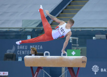 Bakıda idman gimnastikası üzrə Dünya Kuboku yarışlarının ilk günü start götürüb. Azərbaycan, 19 fevral, 2016